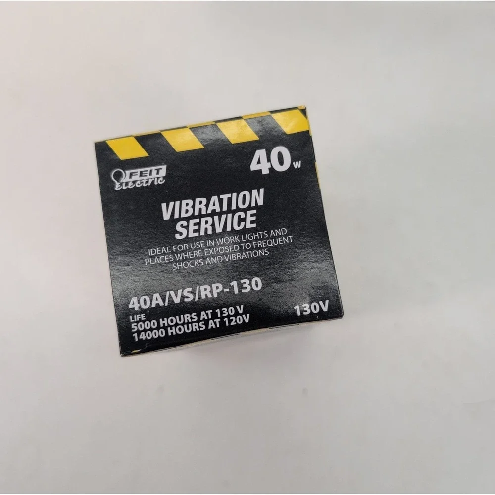 Lot‎ of 8 Feit Electric 40W A19 Frosted Vibration Service Bulbs 130V